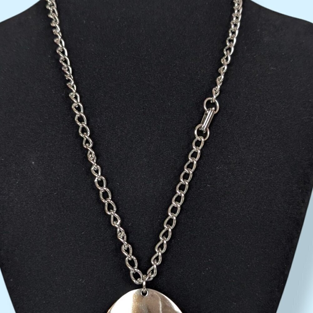 Vintage Marcasite Pendant Necklace - Picture 4 of 5